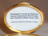 Collection of Mount Vernon Enameled? Box George Washington Crossing The Delaware