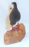 1994 Carved Wood and Painted Shore Bird Driftwood Base John & Patty Waterfield