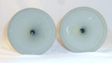 Late Green Wedgwood Jasperware Pair Candlesticks Women Plants & Trees Decoration