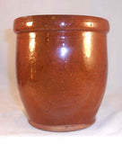 Antique Redware Glazed Storage Jar Shaped Rim Willoughby Smith Womelsdorf PA