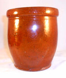 Antique Redware Glazed Storage Jar Shaped Rim Willoughby Smith Womelsdorf PA