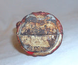 Antique Painted Cast Iron Mammy With Hands on Hips Hubley Still Penny Bank