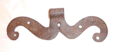 Antique Forged Wrought Iron Side Mount Mustache Hinge Southeastern Pennsylvania