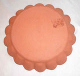 1984 Redware Small Deep Dish Sgraffito Distelfink Tulip Oley Valley Gerald Yoder