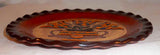 1992 Redware PA Tulipware Dish Tulips & Heart Decorated Pot Oley Valley G. Yoder