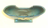 Beautiful Mid 1940s Roseville Pottery Green Zephyr Lily Fan Shaped Vase 205-6"