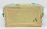 Beautiful Mid 1940s Roseville Pottery Green Zephyr Lily Fan Shaped Vase 205-6"