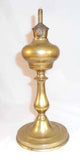 Antique Tall Table Top French Brass Oil Lamp Marked “AP PARIS”