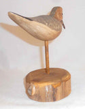 Vintage Carved Wood Polychrome Painted Shorebird Decoy Chuck Abbott Absecon, NJ