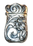 Antique Art Nouveau Sterling Silver Match Safe Vesta By Webster Co Floral Design