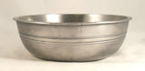 Antique Pewter Deep Basin Crown and Rose Mark Made in London