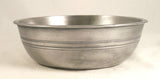 Antique Pewter Deep Basin Crown and Rose Mark Made in London