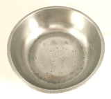 Antique Pewter Deep Basin Crown and Rose Mark Made in London