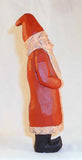 1994 Hand Carved & Painted Wood Folk Art Santa Figure By Jonathan Bastian