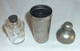Unusual Vintage Nickel-Plated Small Metal Liquor/Brandy Warmer Made in Germany