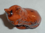 Beautiful 1997 Manganese Glazed Redware Cat Figurine by Lester Breininger