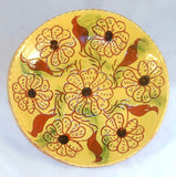 1992 Lester & Barbara Breininger Limited Ed. Redware Plate Flowers and Leaves