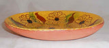 1992 Lester & Barbara Breininger Limited Ed. Redware Plate Flowers and Leaves