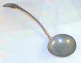 Nice Antique Britannia Ladle Curved Handle and Shallow Bowl Good Condition