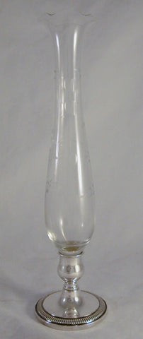 Sterling Glass Bud Vase
