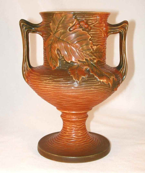 Vintage ROSEVILLE Art Pottery BUSHBERRY BASKET #371-10