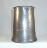 Antique Quart Pewter Tankard Mug Marked Chester Co. EXDC Fleur-de-lis Imperial