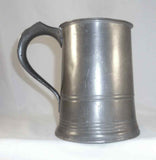 Antique Quart Pewter Tankard Mug Marked Chester Co. EXDC Fleur-de-lis Imperial
