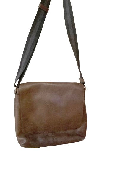 Coach Charles F72362 Men's top Crossbody Brown Messenger bag.