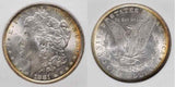 1881 Morgan Silver Dollar Philadelphia Mint Lustrous with Hallow Toning MS 63