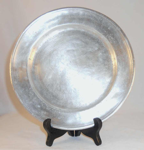Antique Pewter 8" Plate Thomas Danforth Touch Mark Middletown, Connecticut