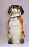 Vintage Erphila Figural Pottery Teapot Dog with Raised Paw Made in Germany