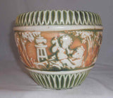 Beautiful Roseville Pottery Circa 1915 Donatello Pattern Six Inch Jardinière