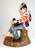 English Royal Doulton Bone China Figurine British Soldier Drummer Boy NH2679