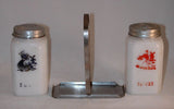 Milk Glass Salt Pepper Shakers