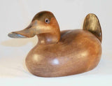 1982 Carved Wood Dux' Dekes Ruddy Duck Decoy By Jeff Duxbury Glass Eyes