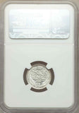 1917 Lustrous Egypt Silver Coin 2 Piastres Sultan Hussein Kamel Kamil NGC MS64