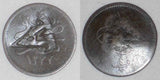 1863 Rare Egypt Bronze 4 Para Coin Countermark "A" for Atsiki Greece 1277H Yr 4