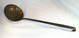 Antique Wrought Iron and Brass Large Butcher Skimmer Marked FBS Canton Ohio Dated Jan 26, 1886