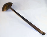 Antique Wrought Iron and Brass Large Butcher Skimmer Marked FBS Canton Ohio Dated Jan 26, 1886