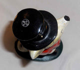 Vintage Scott Products Inc. Painted Metal Figural Bottle Opener Fox in Top Hat