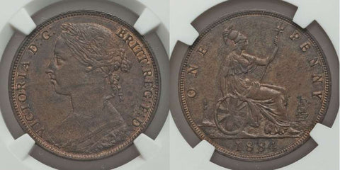 1884 Queen Victoria Penny