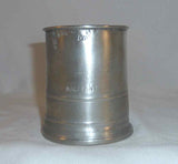 Old Pewter Half Pint Tankard or Measure Gaskell and Chambers Birmingham England