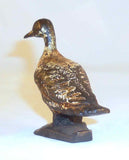 Rare Antique Cast Iron Painted Figural Bottle Opener Goose Standing Head Turned