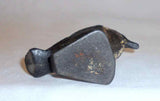 Rare Antique Cast Iron Painted Figural Bottle Opener Goose Standing Head Turned