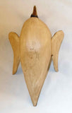 Folk Art Painted Hand Carved Wood Goose w/ Spread Wings Walter & June Gottshall
