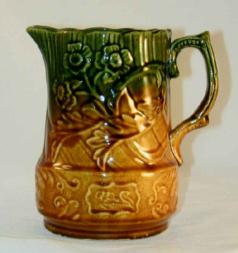 Cabana Glazed ceramic pitcher (25cm) - Green