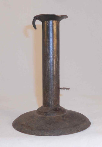 Antique Primitive Iron Hogscraper Hog Scraper Push-up Candlestick Holder