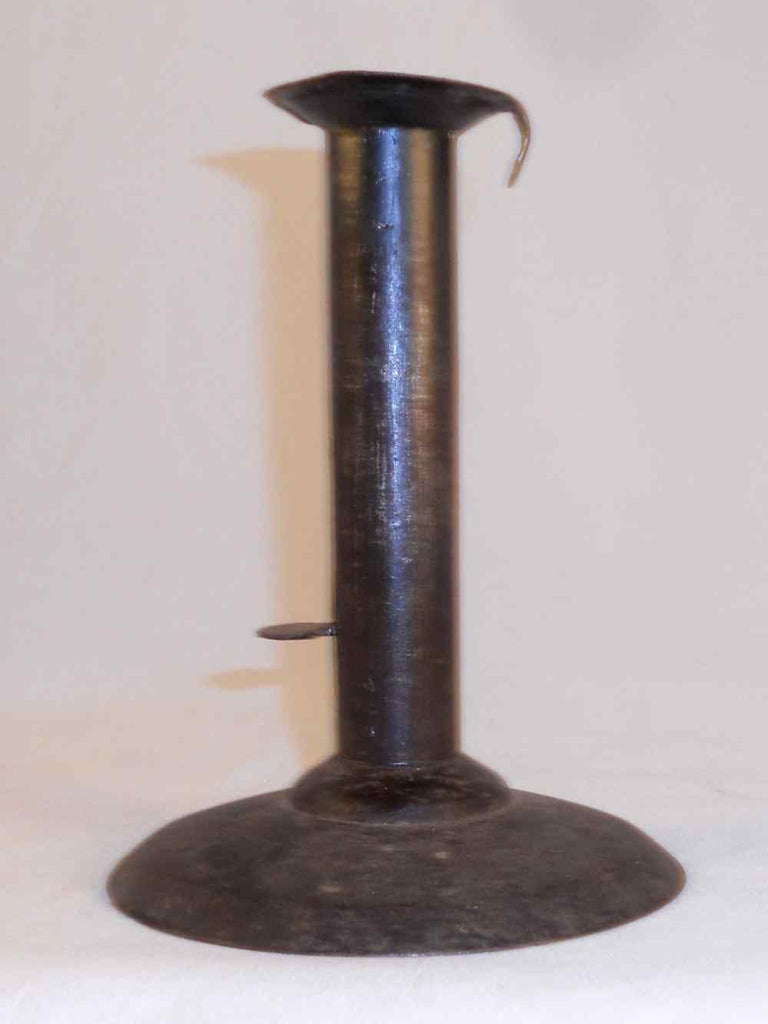 Antique Primitive Iron Hogscraper Hog Scraper Push-up Candlestick Hold ...