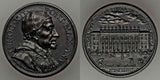 Beautiful 1696 Italian Papal State Uncirculated Commemorative Medal Construction of the Dogana di Terra in Rome Pope Innocent XII