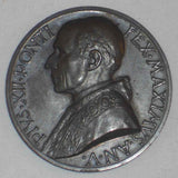 1943 Papal State Pius XII Anno V Bronze Annual Medal Pope's Appeal BVM for Peace